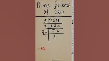 Prime Factors of 284 l Prime Factorization of 284