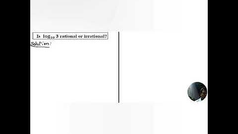 To prove log3 is irrational