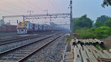 37815 Howrah Bardhaman Galloping Local | 188715 - 188718 (12Coach) ICF 3Phase Medha EMU Rake