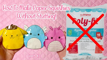 HOW TO MAKE A PAPER SQUISHY WITHOUT COTTON | tutorial | applefrog