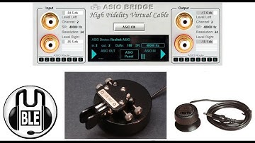 Morse Code Audio over Mumble using an EMF PICK UP coil, ASIOBRIDGE & MiniHost Modular Vst Host