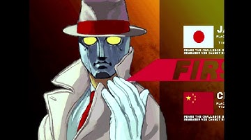 (60fps) 3rd Strike Dreamcast #26 - Q in lvl 6 arcade mode w/ unlocked color (new VGA splitter)