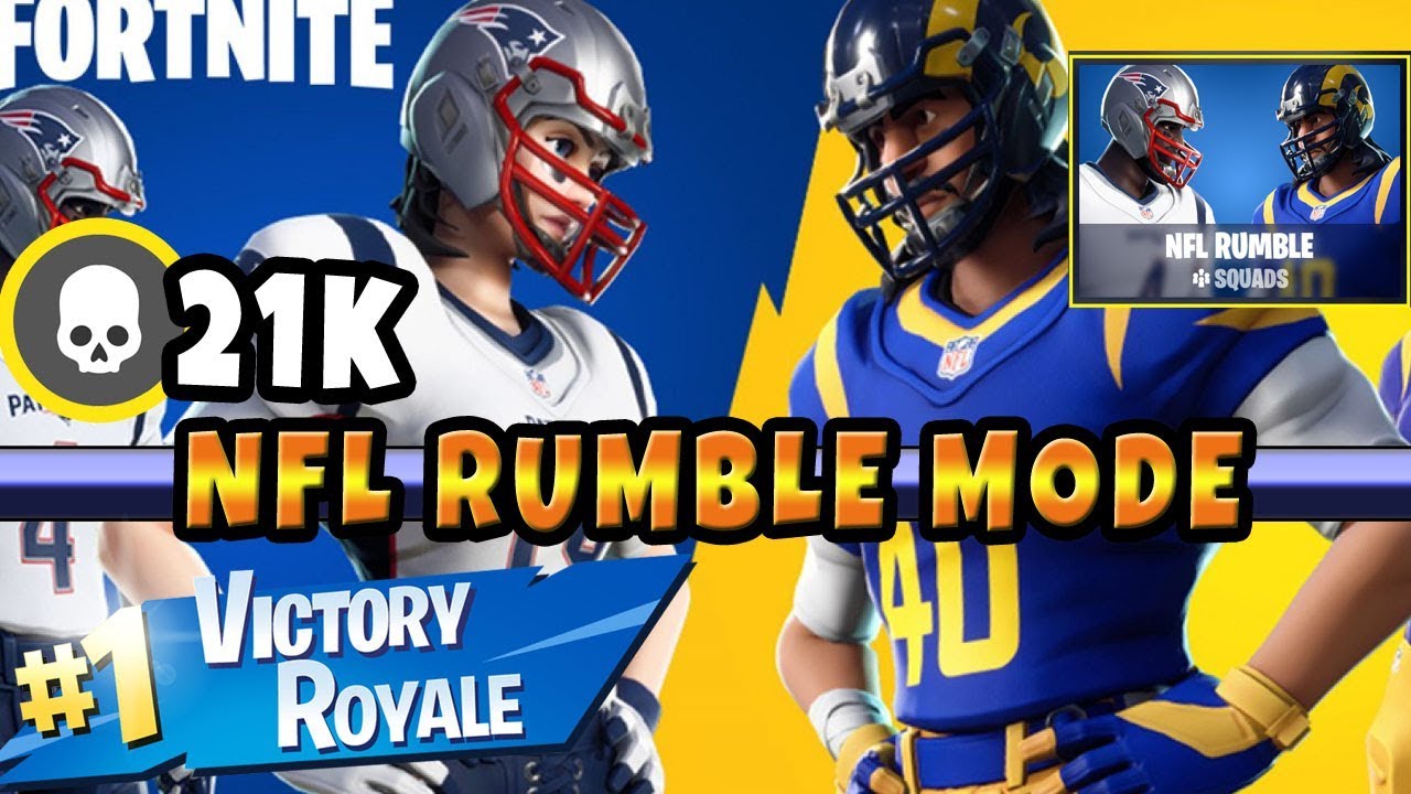 20+ Kills On Fortnite NFL Rumble LTM (100 Kills Rumble Mode Limited time Mode)