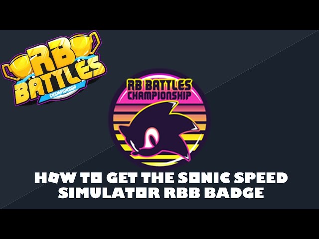 How to Get the RBB Sonic Speed Simulator Badge