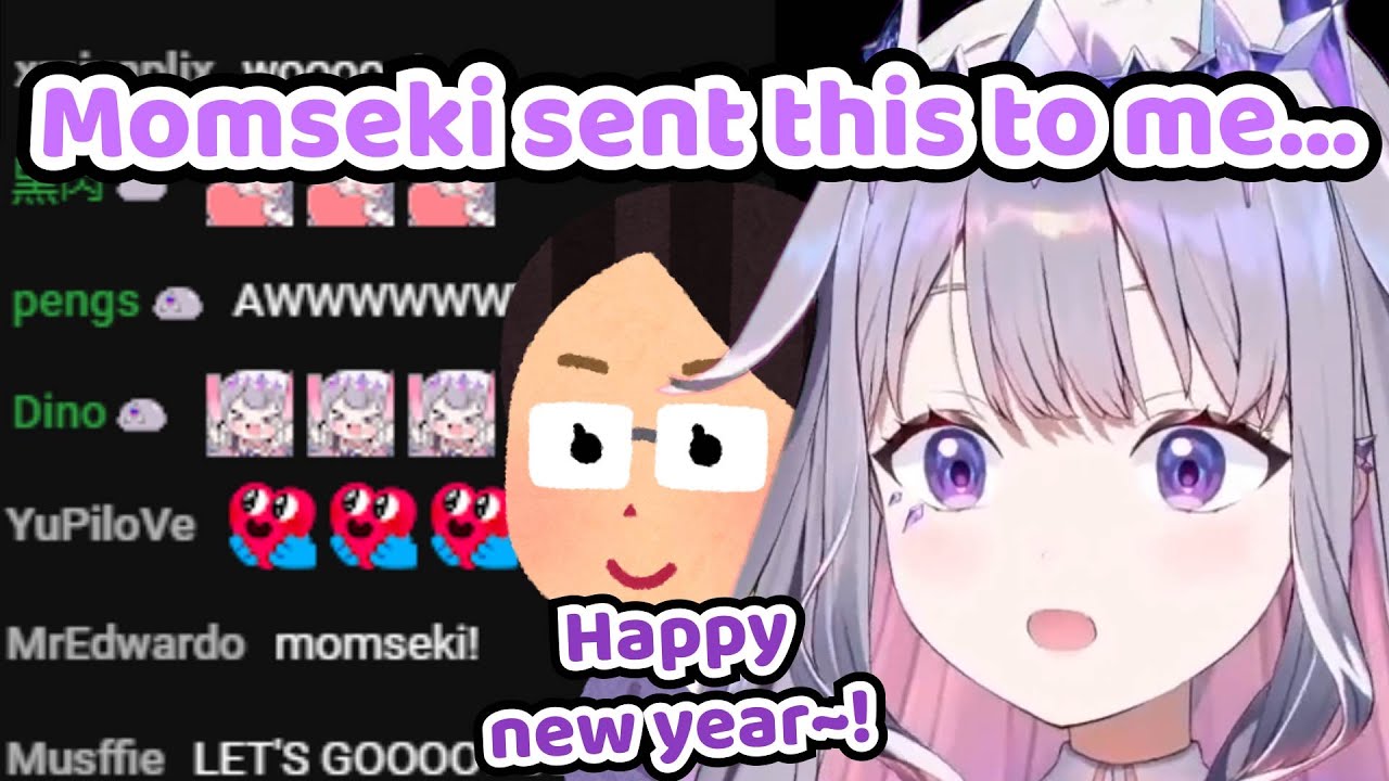 Bijou's Mom Surprised Chat by Singing Happy New Year