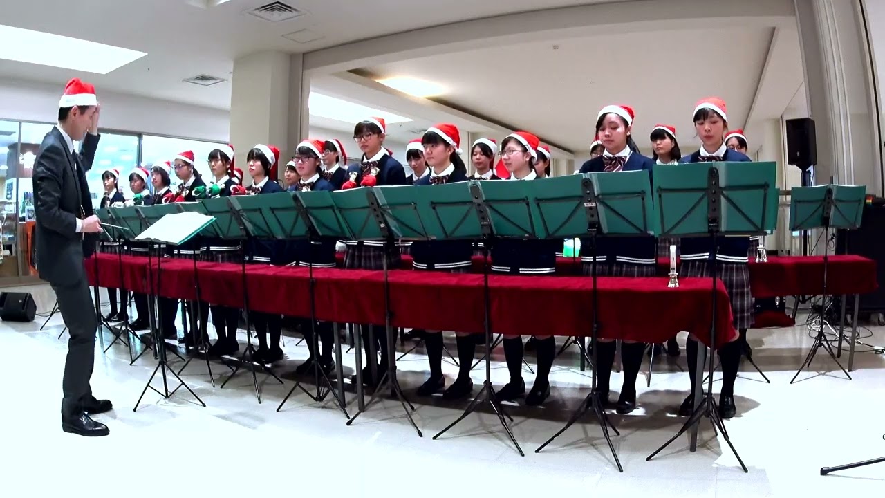 「金平糖の精の踊り(Dance of the Sugarplum Fairy)」『くるみ割人形』より＜千葉県(私立)植草学園大学付属高校吹奏楽部(ハンドベル)@千葉県船橋市＞[2018-12-22]