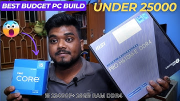 Ultimate Budget Pc Build Under ₹25000 For Editing With I5 12400f + 16gb Ram! 🔥🖥 in 2024 | HINDI