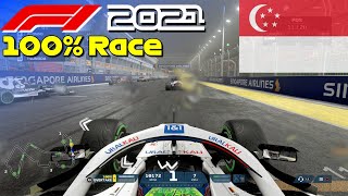 F1 2021 - Let's Score Points With Mick #16: 100% Race Singapore