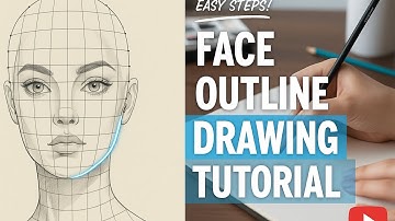 EASY Face Outline Drawing Tutorial (Loomis Method Guide!)