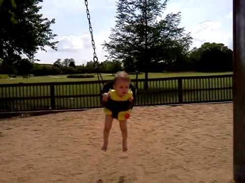 Alyssa's first park trip with Nanna, Aunt Celina,