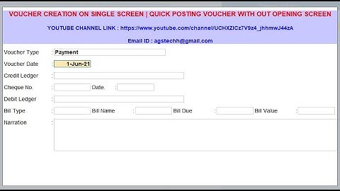 Multi Voucher Creation on Single Screen Ledger OR Quick Posting Transactions In Tally Prime AGS TECH