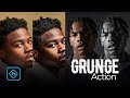 Grunge action  photoshop tutorial  photoshop grunge action tutorial download