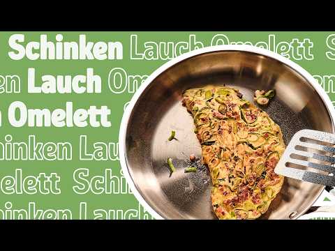 Schinken-Lauch-Omelett – Rezept für herzhaftes Frühstück mit Ei 🥚🍳 | REWE Deine Küche