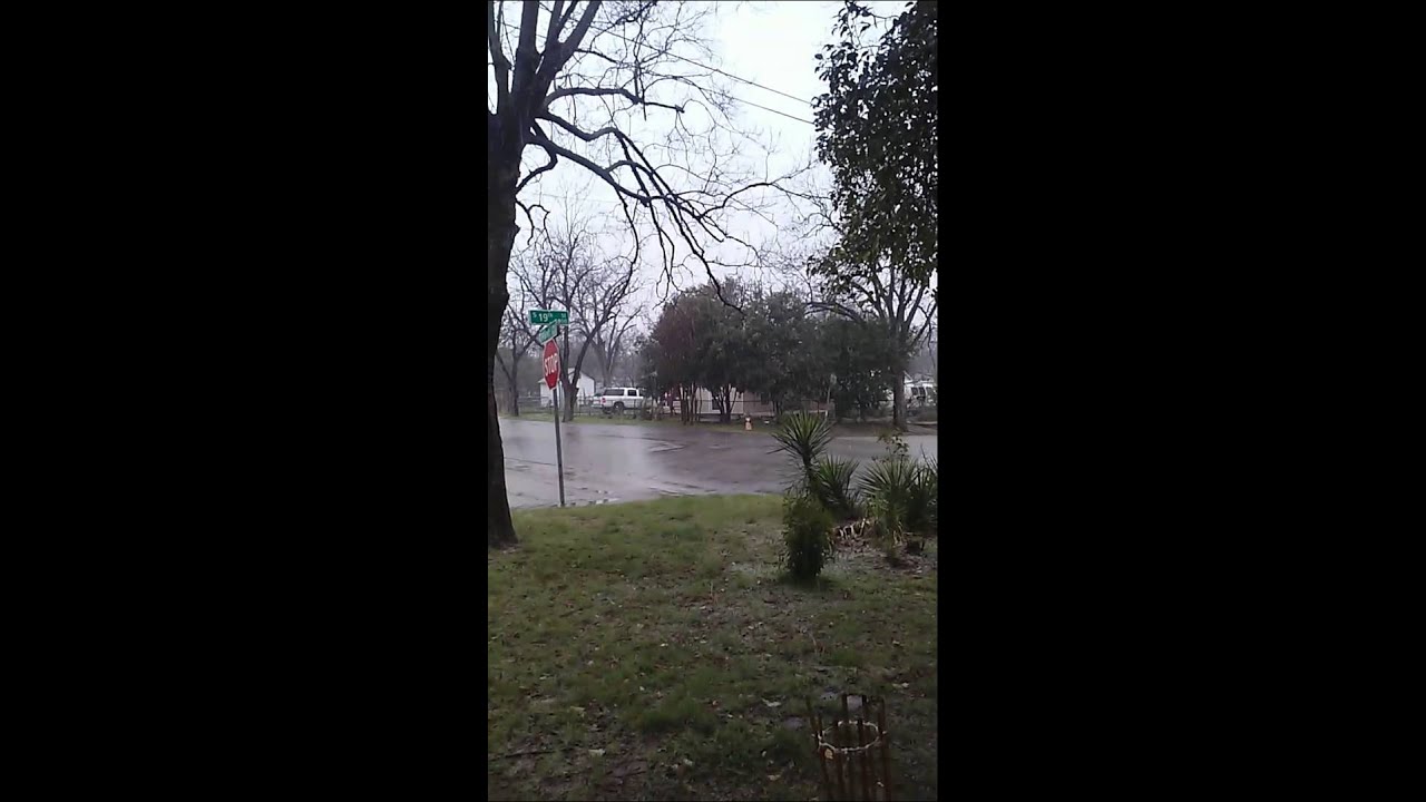 Snow in waco texas YouTube