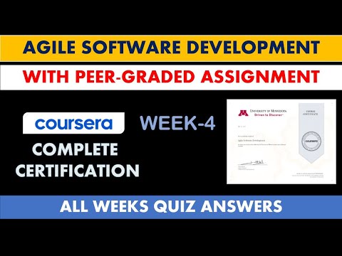 peer graded assignment coursera agile software development