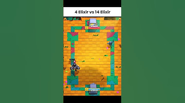 4 elixir Vs 14 elixir 💔🥀 #clashroyale
