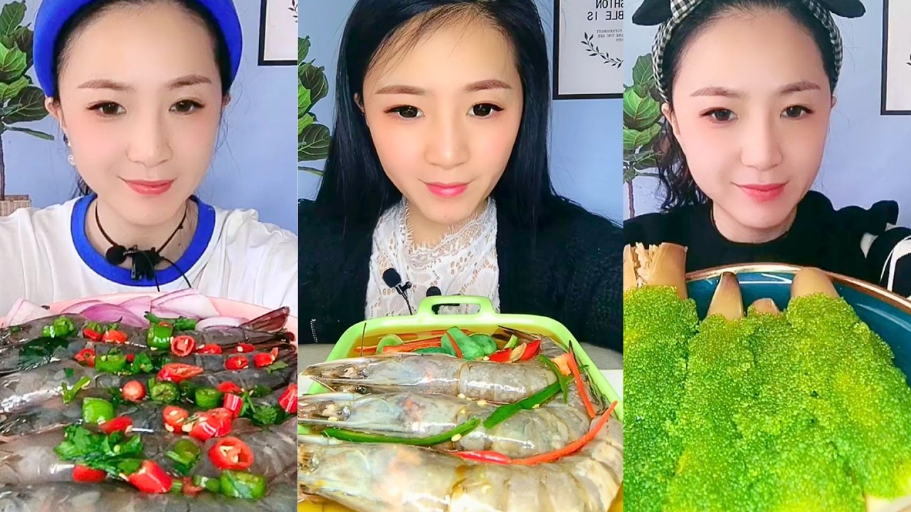 Satisfying Eating Sounds with Colorful ASMR Crunchy Mukbang Compilation #280