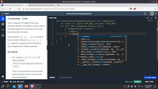 Codesignal Arcade almostIncreasingSequence C++ [Bangla]
