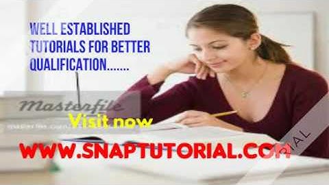 NUR 405 Courses(Snaptutorial)