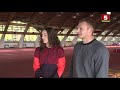 Ирина и Виталий Жук в программе "Спорт-кадр" на телеканале "Беларусь 5"