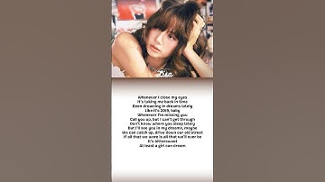 Thumbnail of LISA-"Dream"lyrics #lisa #blackpink #alterego #lyrics
