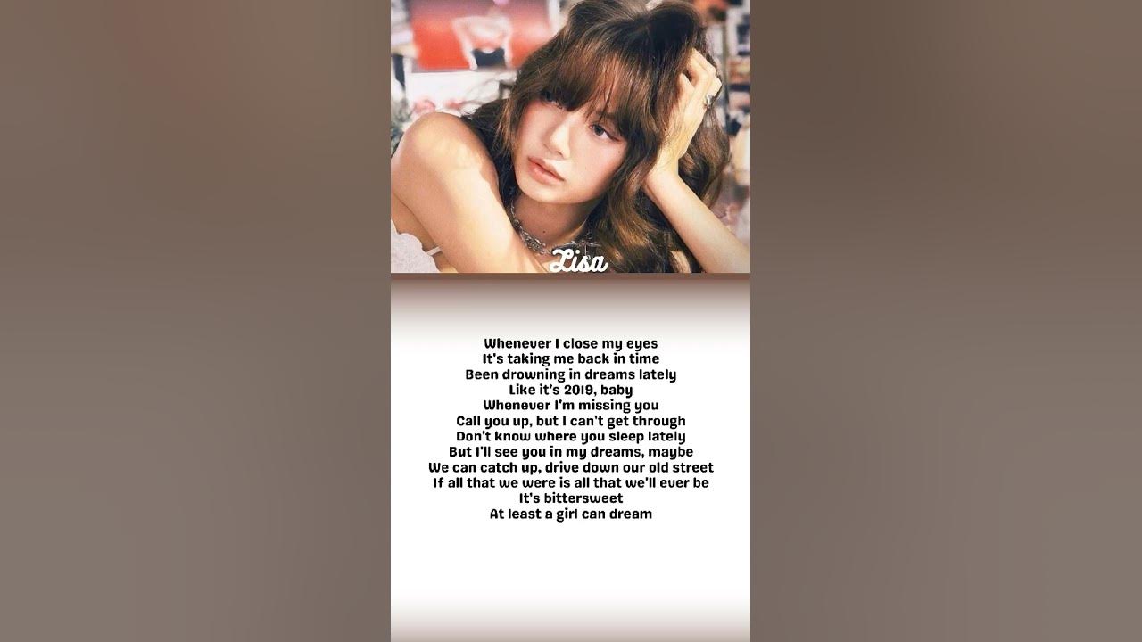 LISA-"Dream"lyrics #lisa #blackpink #alterego #lyrics