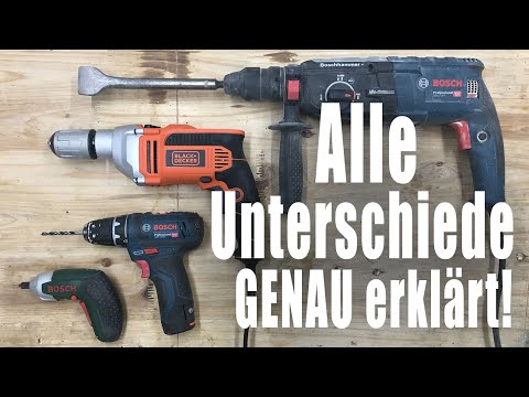 Video: Was ist der Unterschied zwischen einer Bohrmaschine und einem Bohrschrauber?