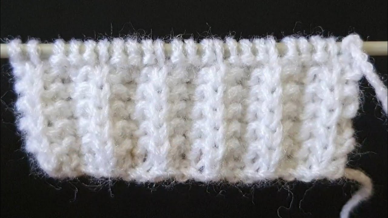 Knitting Border Design || Folded Knitting Pattern