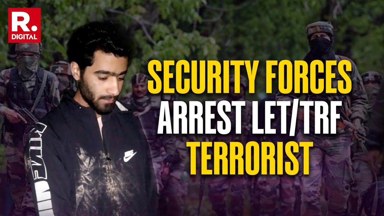BREAKING: LeT/TRF Terrorist, Saqib Riyaz Arrested By Security Forces In Kashmir