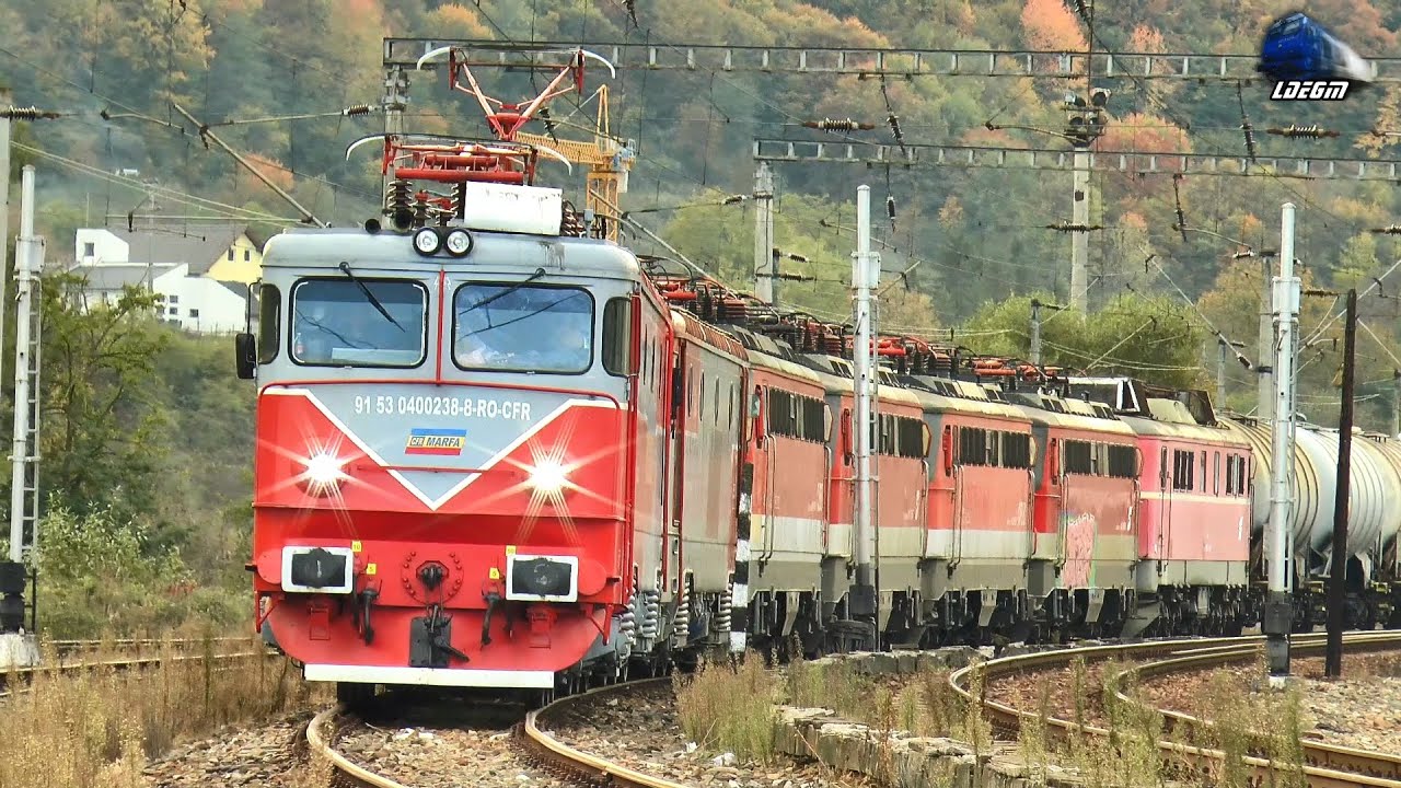 Tren CFR MARFĂ cu Locomotive ÖBB Clasa 1142,1110 & 1063 în Gara Năsăud - 16 Octombrie 2025