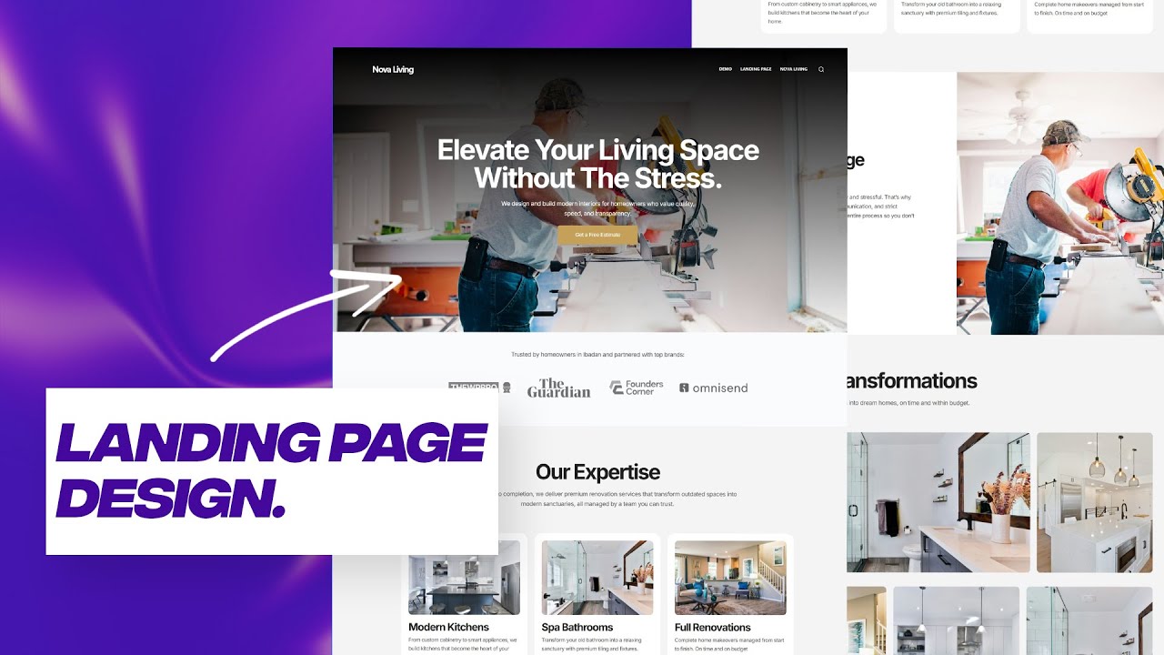 How to Design a Professional Corporate Landing Page in Elementor FREE ...