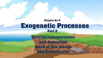 Chapter No.4 Exogenetic Processes Part-2 Sea waves and Groundwater (Std -9 Maharashtra State Board)