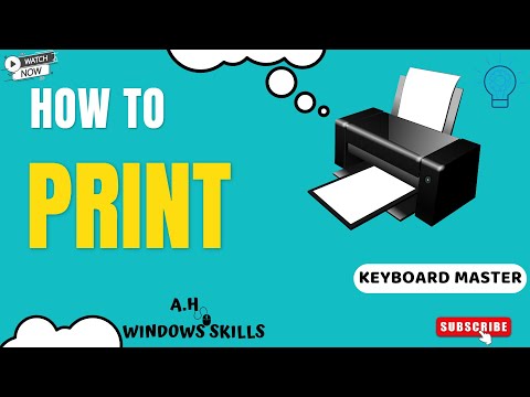 How To Print keyboard shortcut key