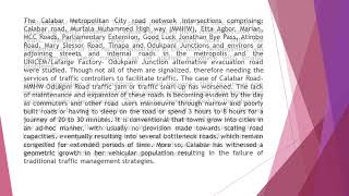 Mitigation of Traffic Congestion A Tool for Development and Urbanization JASR 2018 85 197 210