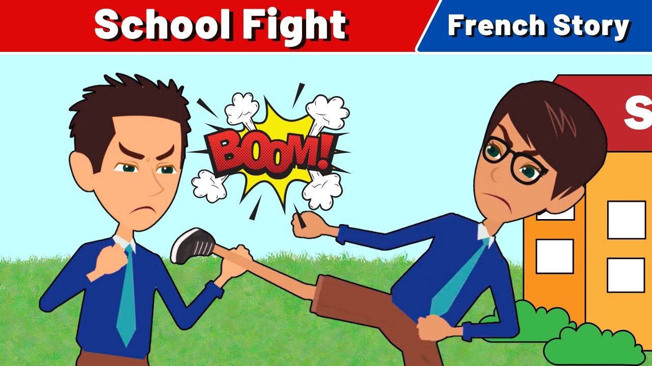 French Story – School Fight | French Conversation for Beginners | CCube Academy