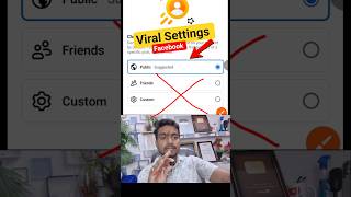 Facebook profile settings | FB important settings #shorts #viral #trending #techamityadav