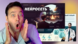 [НЕ РАБОТАЕТ] 🔥 Нейросеть делает дизайн презентаций для портфолио за минуту?! Midjourney дизайнера