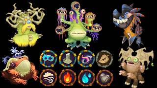 All Quad Elements Monsters 2026 - Sounds And Animations My Singing Monsters