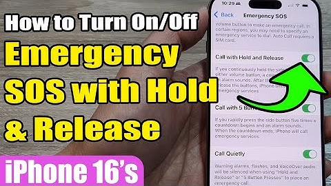 🚨 How to Enable/Disable Emergency SOS with Hold & Release Button on iPhone 16 Pro Max | iOS 18