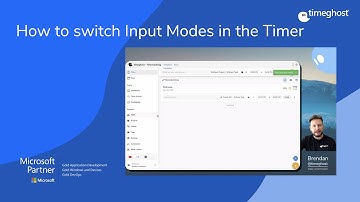 How to switch Input Modes in the Timer - timeghost - Time tracking for Microsoft 365