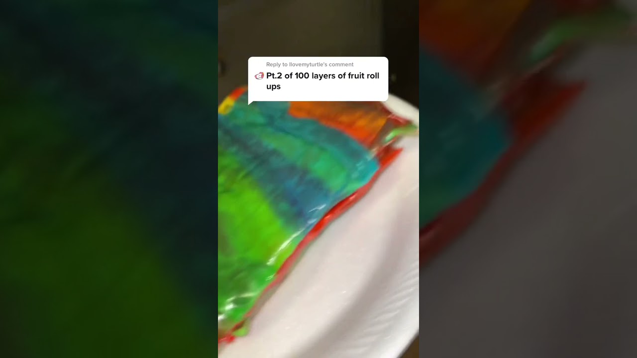 100 Layers of Frozen Fruit Rolls pt2