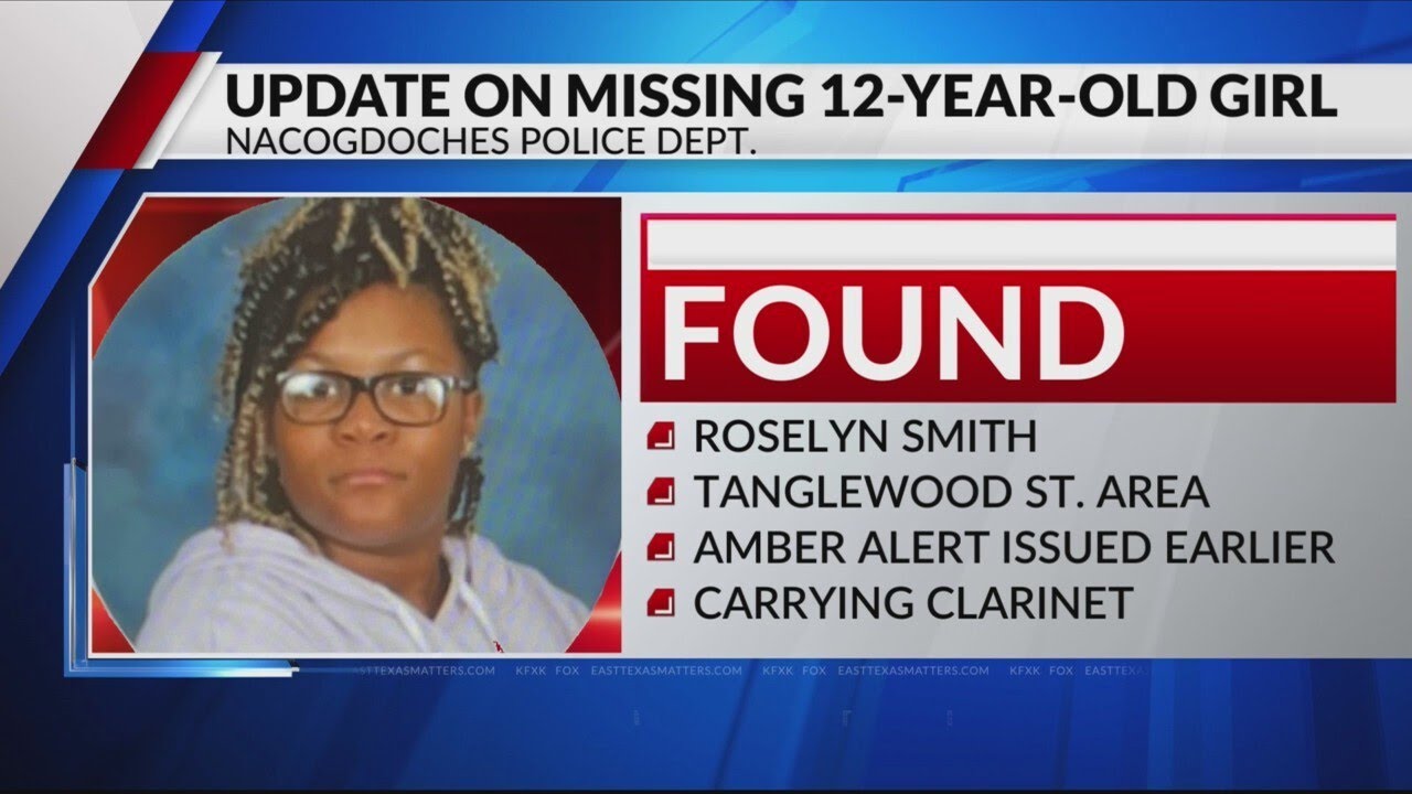 UPDATE: Missing Nacogdoches 12-year-old girl found safe - YouTube