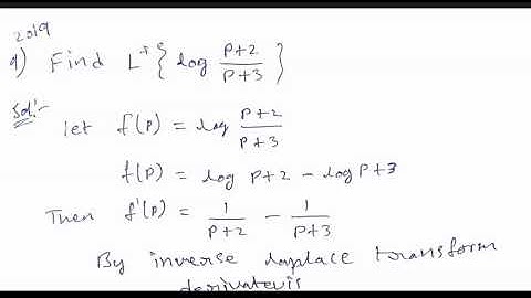 Inverse Laplace Transform | Simple 5 Marks problem | V Unit | SK University previous paper 2019-18