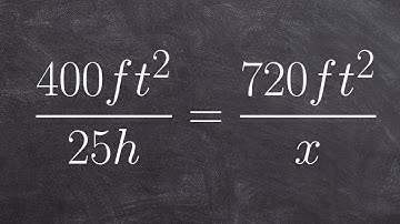 Solving a word problem using proportions