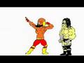 wwe cartoon - Hulkamania vs Triple H  (vs stone cold)