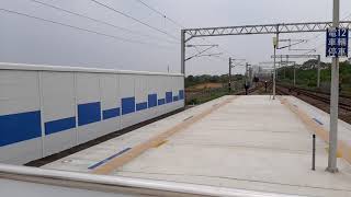 8793次富岡基地發車經由海線開往彰化的DT668蒸氣火車國王+E238單電頭試運轉蒸氣火車國王專列鳴笛駛進北湖站停靠，很開心記幾年前現北湖終於又遇到蒸氣火車國王康復成功