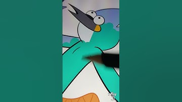 • Procreate Mordecai as Perry the Platypus • #procreate #drawing #shorts #shortsvideo #digitalart