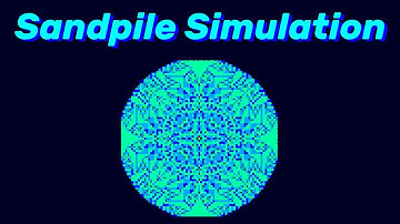 Sandpile fractal - Simulating the first 10,000 grains.