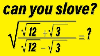 Nice square root math problem Simplification Easy