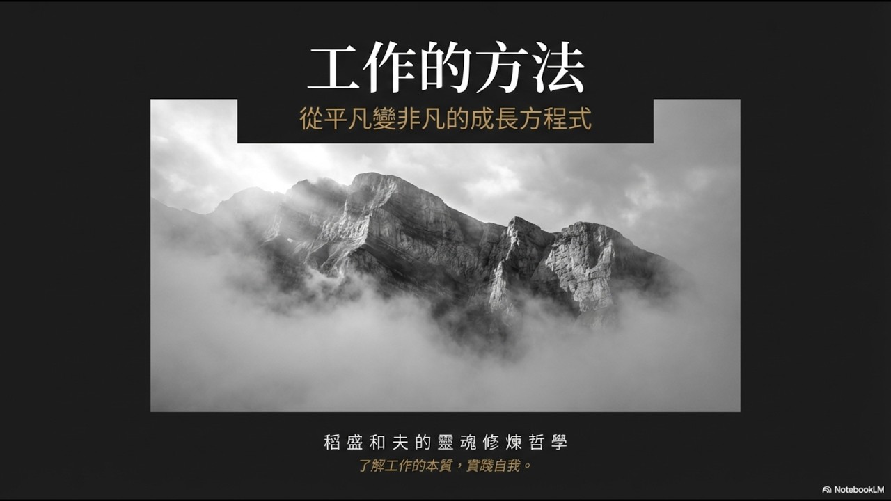 想成功先改變心態！稻盛和夫教你把工作變修行 |《工作的方法》10分鐘精華